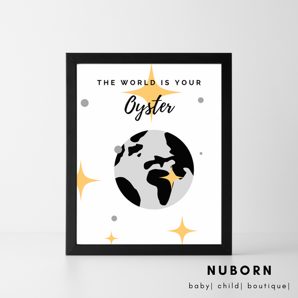 World is your Oyster | Wall Art |