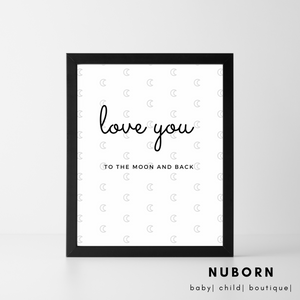 Love you to the Moon | Wall Art |