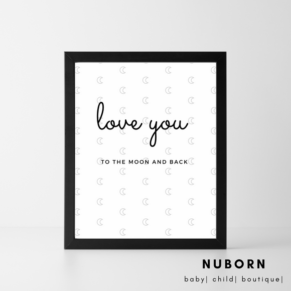 Love you to the Moon | Wall Art |