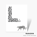 Leopard Print | Name | Wall Art |
