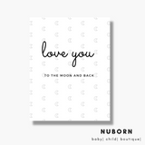 Love you to the Moon | Wall Art |