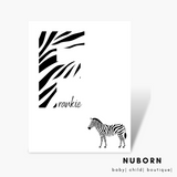 Zebra Print | Name | Wall Art |