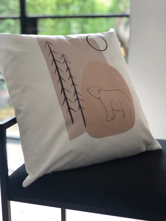 Scandi Bear Cushion