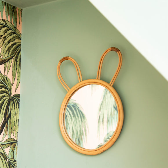 Rattan Bunny Mirror |